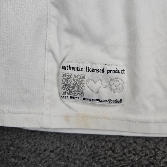 Puma Uruguay National Team Soccer Jersey White Blue AUF Mens Small Short Sleeve - Picture 5 of 12